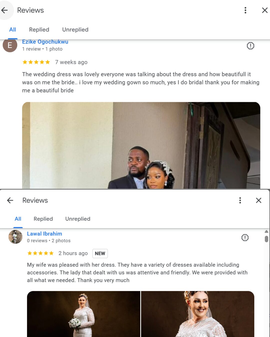 Yes I Do Bridal Google Review 2