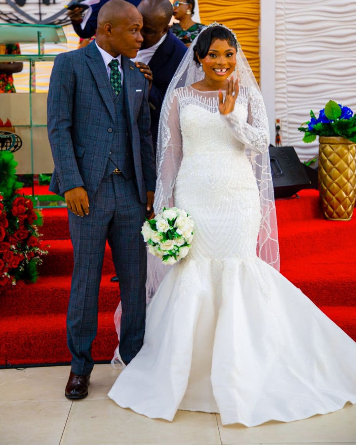Modest bridal gown rental Lagos