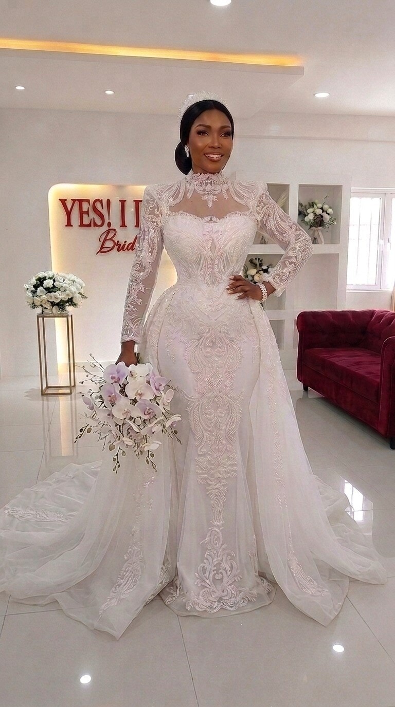 Arabella wedding gown from Yes I Do Bridal in Lekki, Lagos