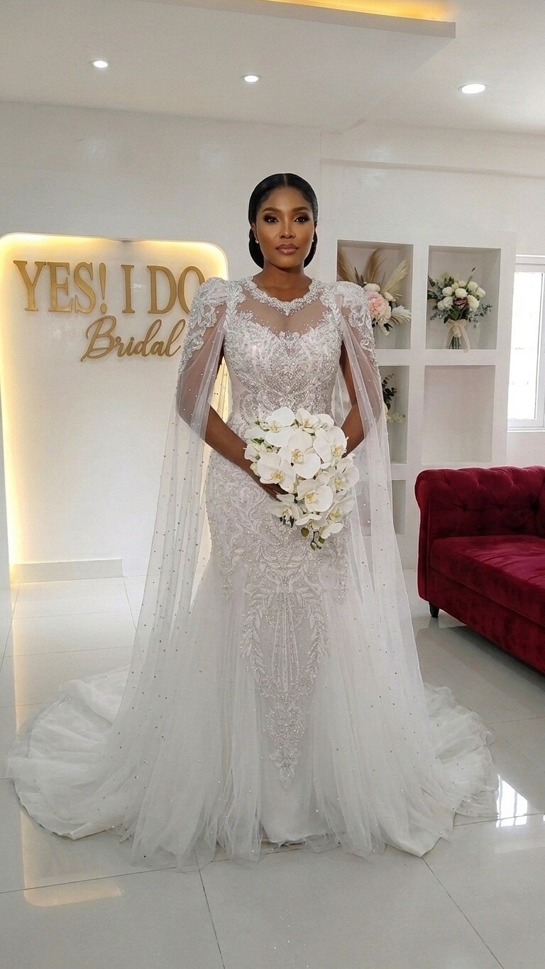 Sophia wedding gown from Yes I Do Bridal in Lekki, Lagos